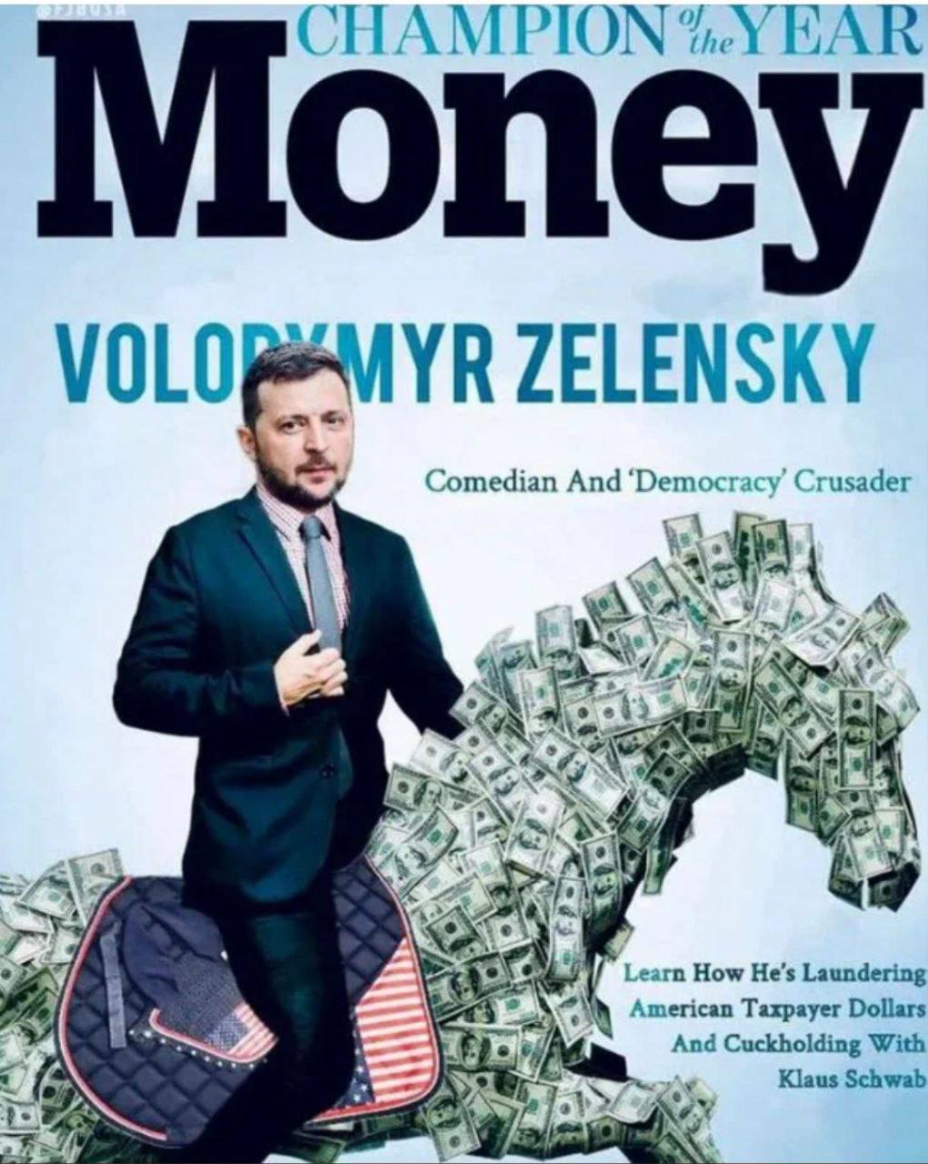 Зеленский на обложке журнала экономист