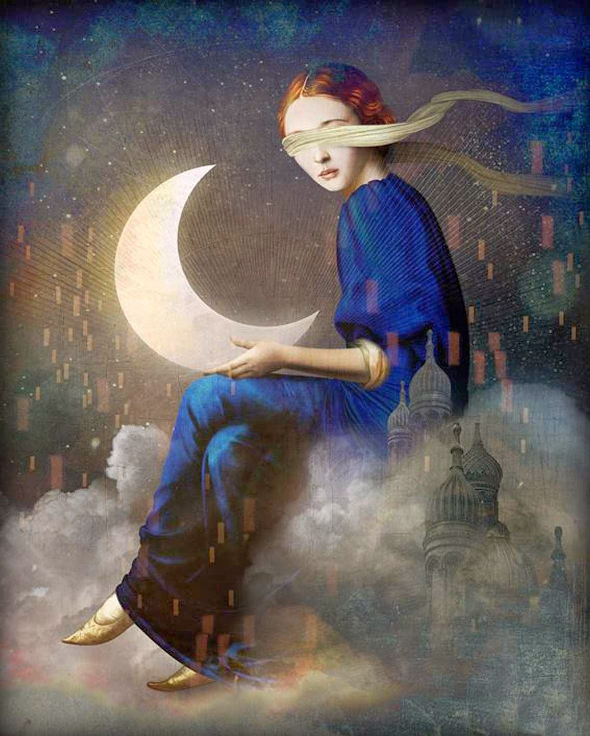 Человек месяц. Кристиан Склое (Christian Schloe). Художник Кристиан Шлое. Кристиан Шлое (Christian Schloe)сюрреализм. Художник Кристиан Шлое картины.