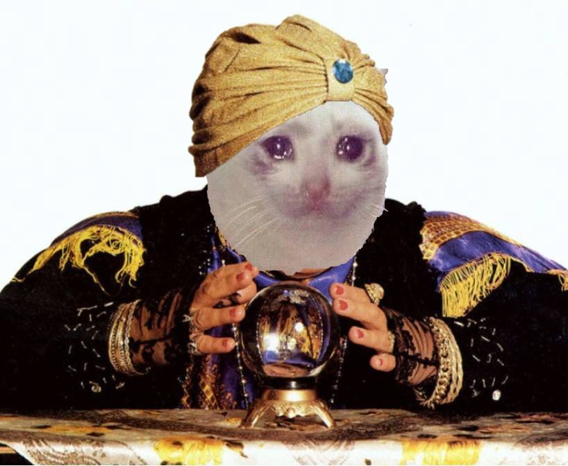 Кот с шариком мем