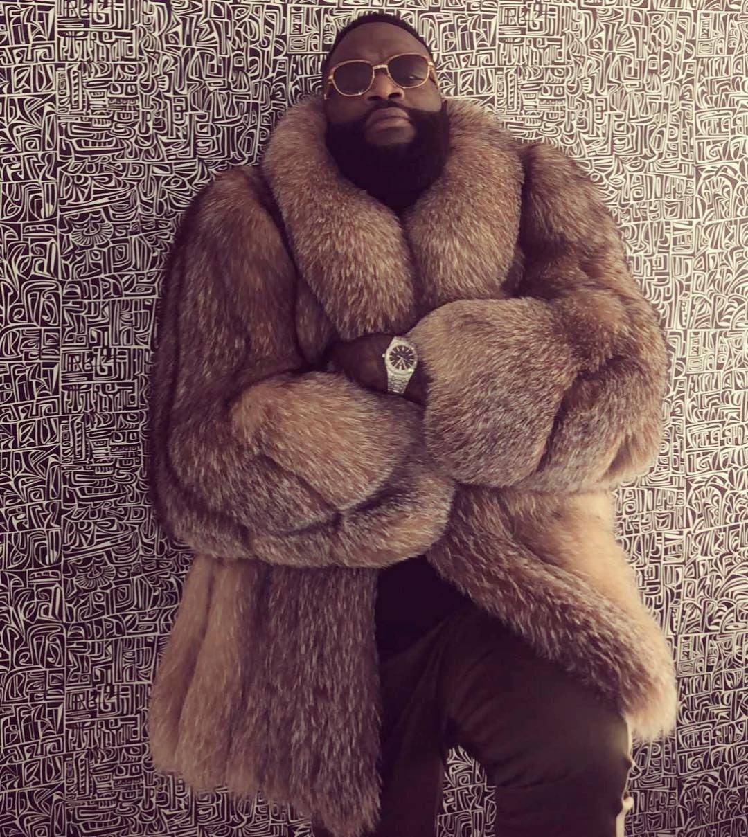 Rick Ross в шубе