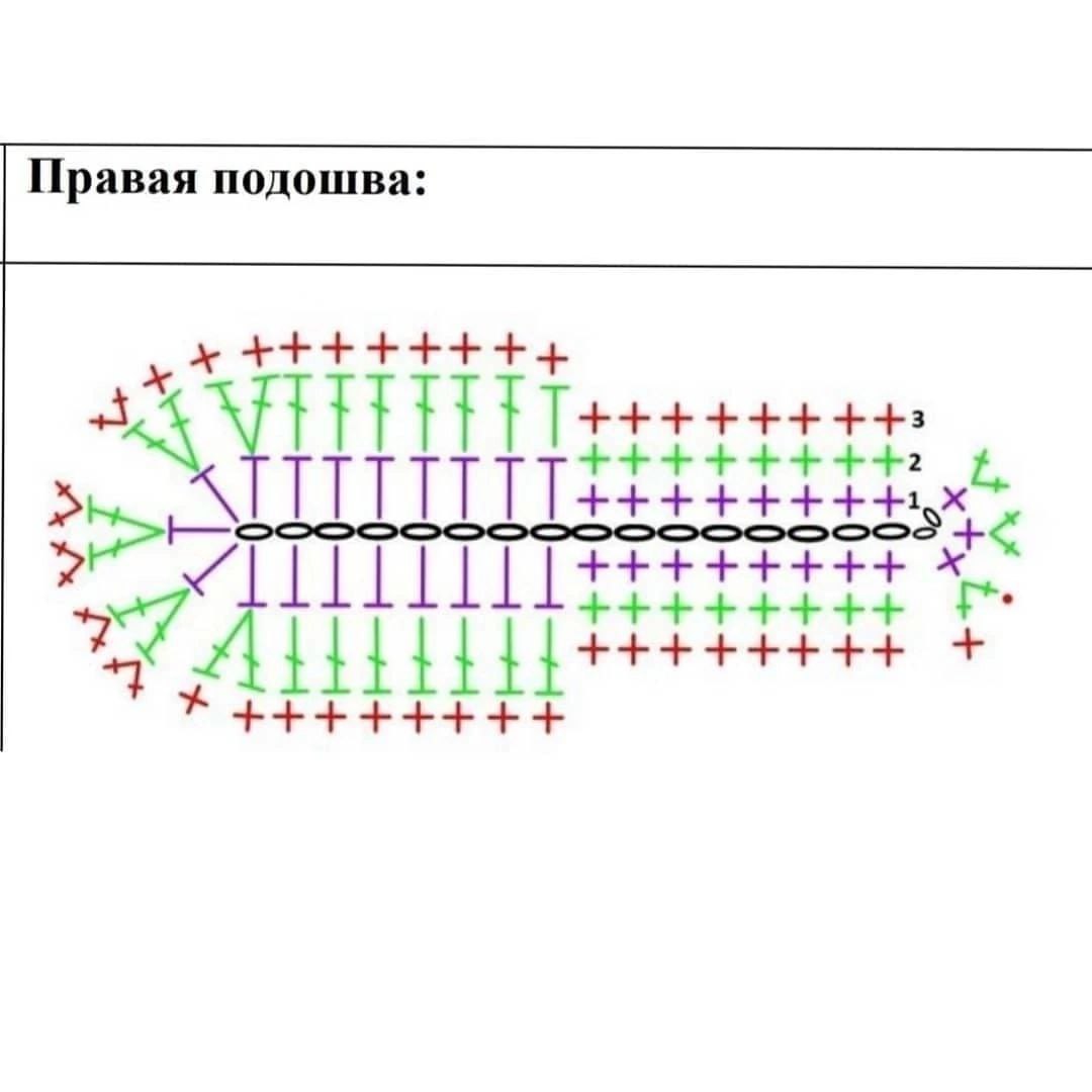 Схема подошвы