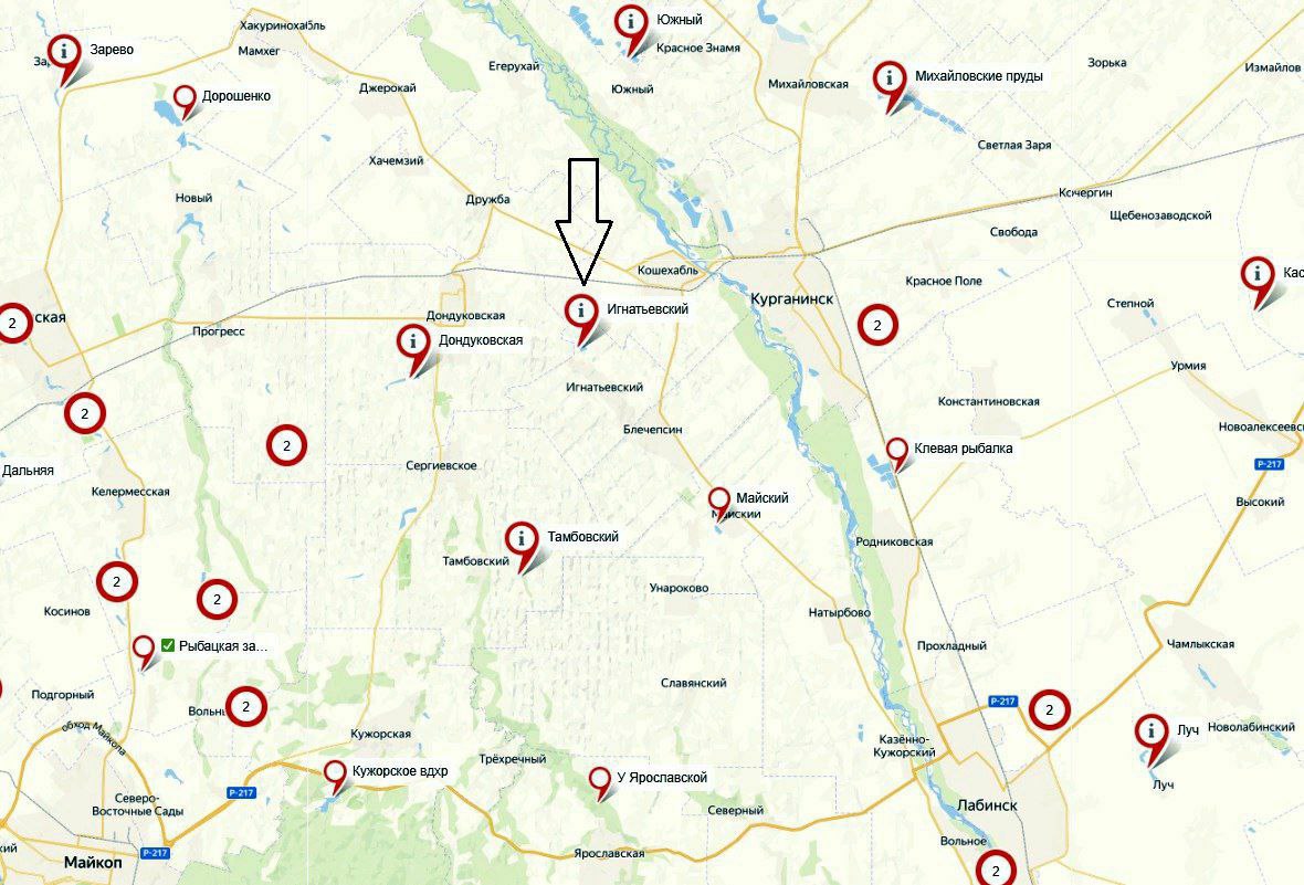 Платники краснодара. Хутор Игнатьевский Адыгея. Рыбалка в Краснодарском крае на карте. Рыболовная карта Краснодарского края.